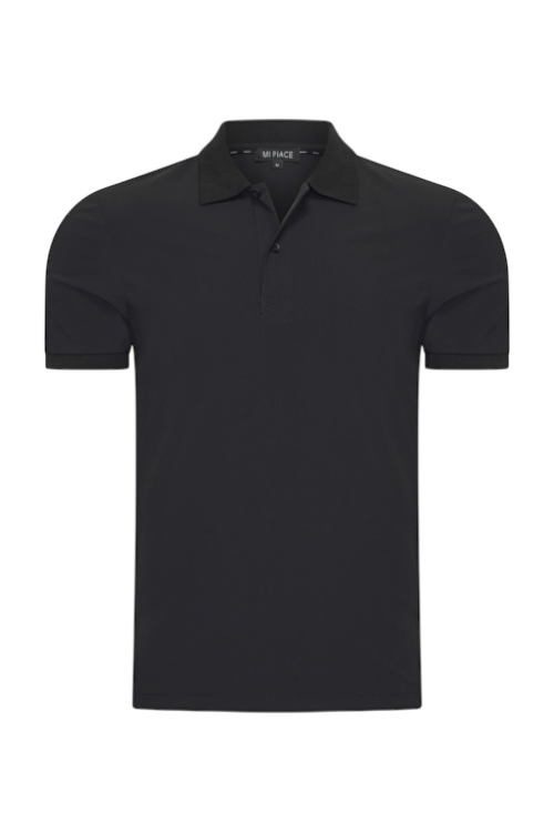 Black Travel Polo