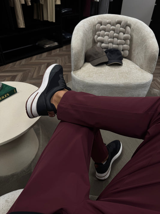 Burgundy Travel Pantalon