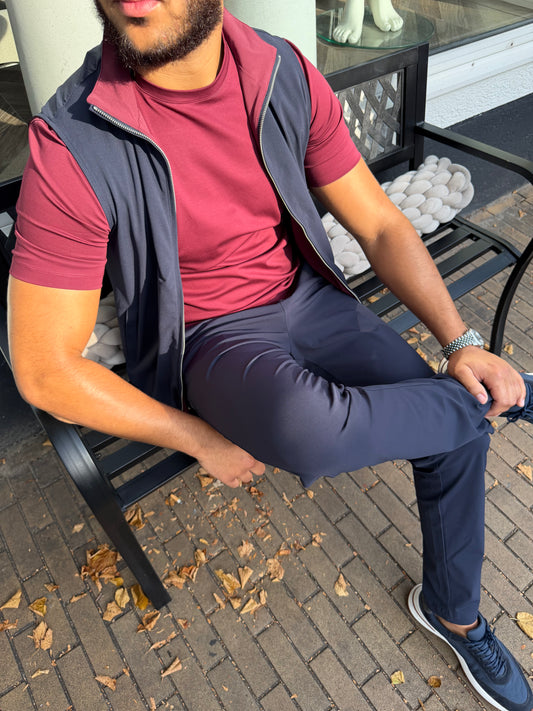 Miio's Burgundy/Navy Reversible Travel Bundle