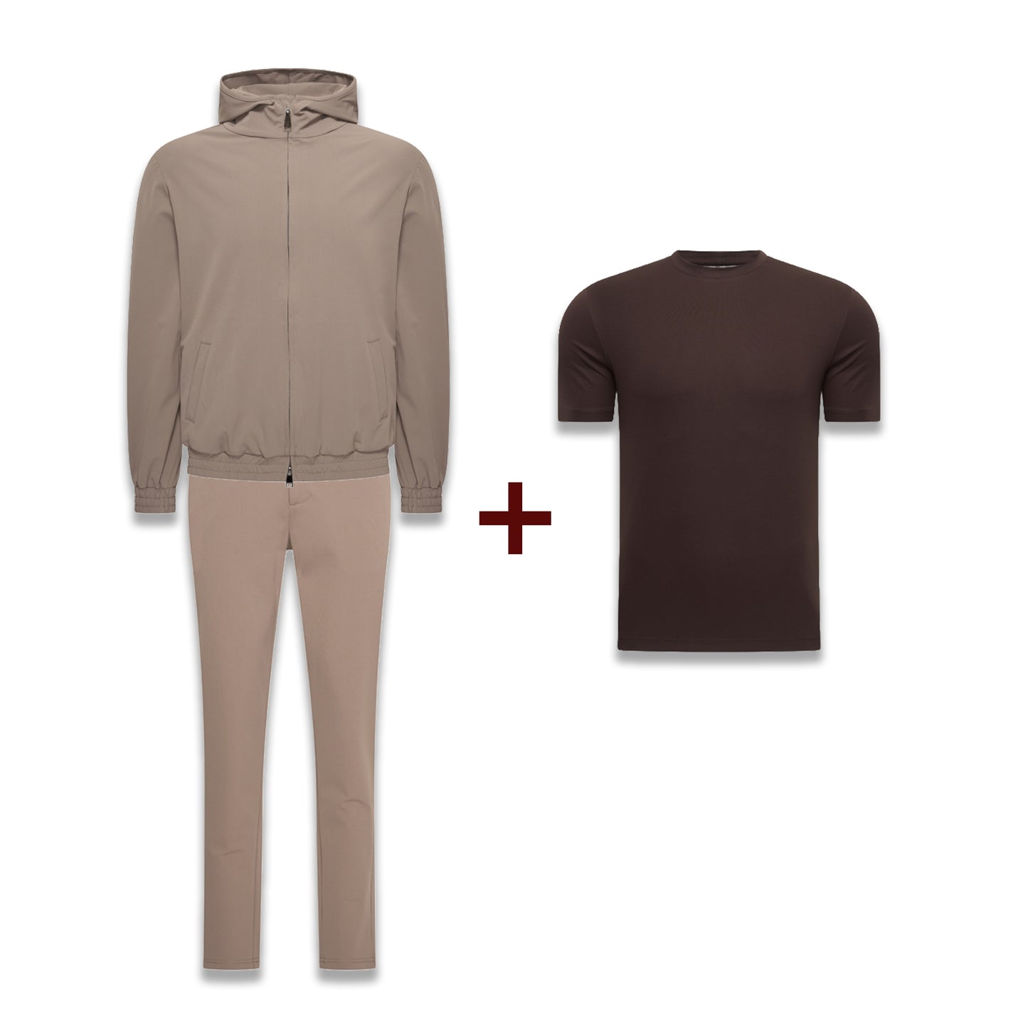 Falcon Bundle - TrackSuit + Espresso Shiny T-Shirt