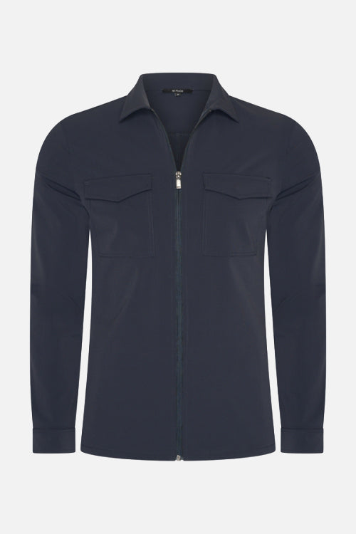 Navy Blue travel flap pocket jacket