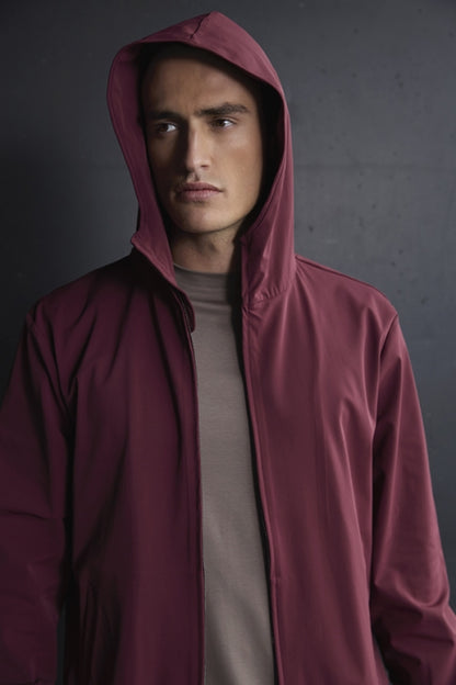 Burgundy Travel Jack Hooded