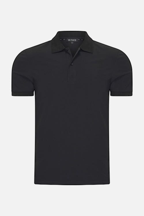 Black Travel Polo