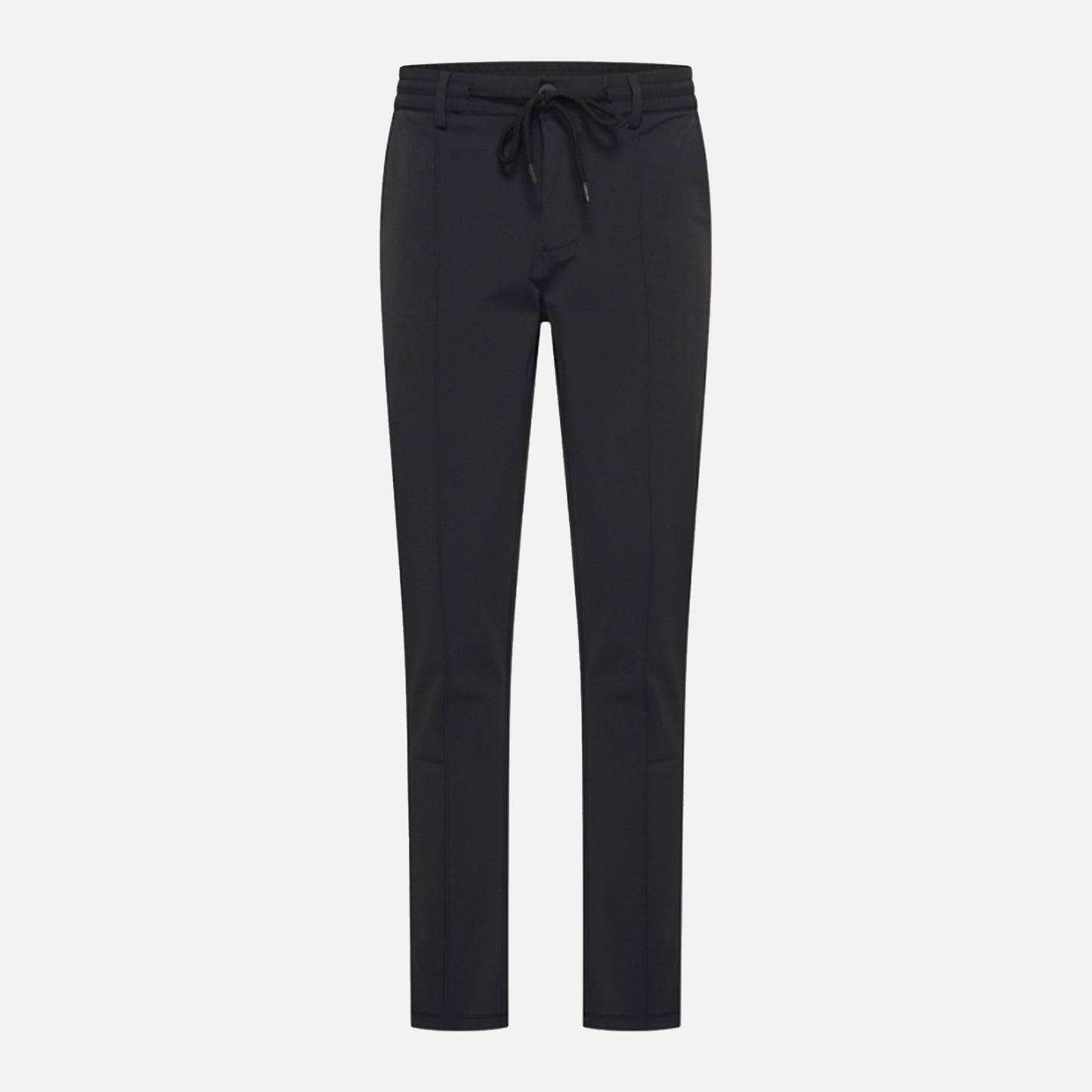 Black Travel Pantalon Pintuck Seam