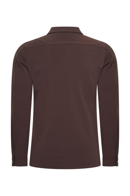 Espresso travel flap pocket jacket