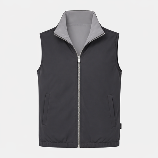 Miio's Light Grey/Dark Grey Reversible Travel Gillet