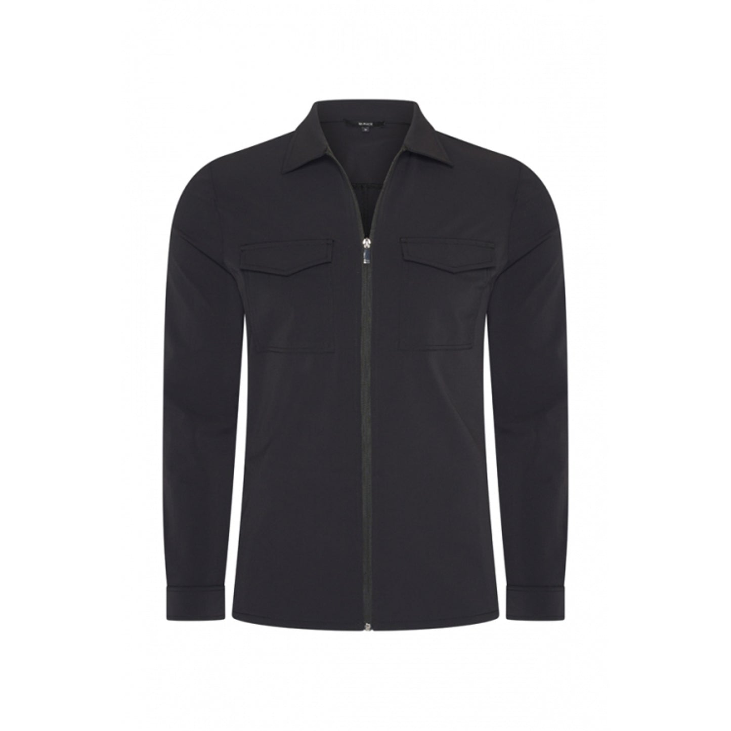 Black travel flap pocket jacket