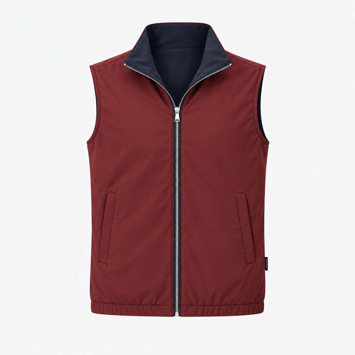 Miio's Burgundy/Navy Reversible Travel Gillet