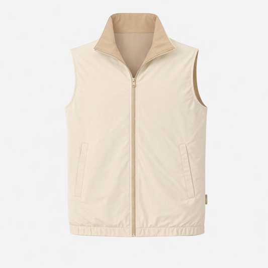 Miio's Kith/Beige Reversible Travel Gillet