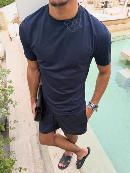 Navy Shiny Tshirt