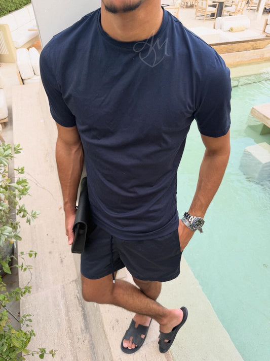 Navy Shiny Tshirt