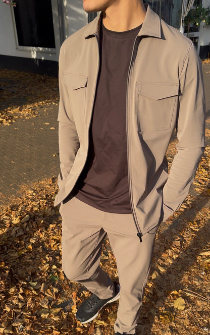 Faclon travel flap pocket jacket