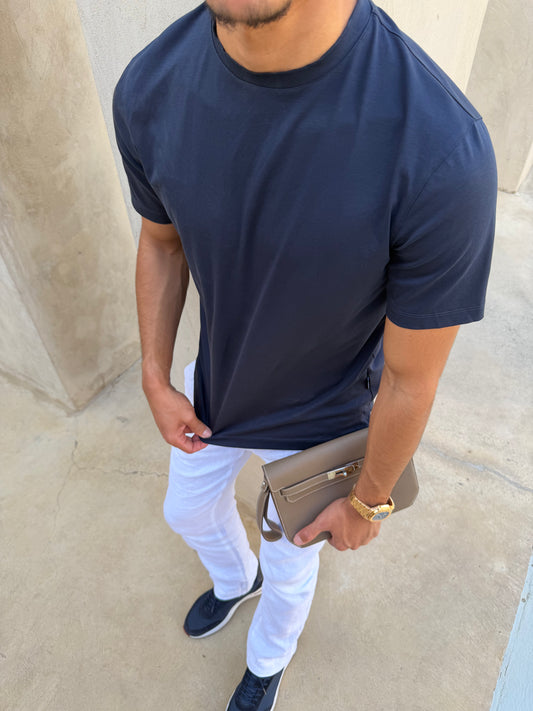 Navy Shiny Tshirt
