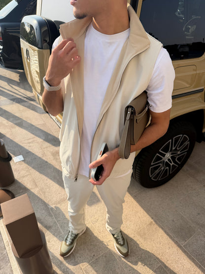 Miio's Kith/Beige Reversible Travel Gillet