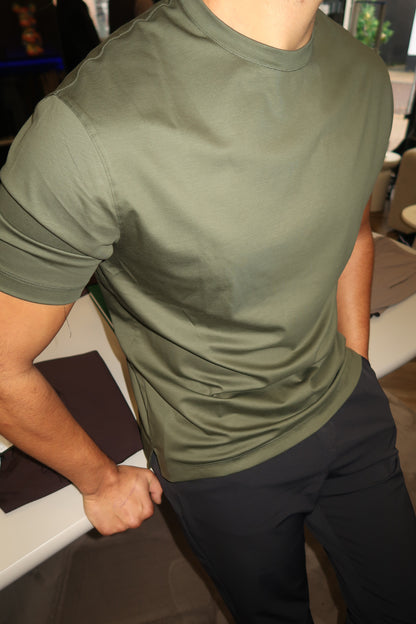 Army Green Shiny Tshirt