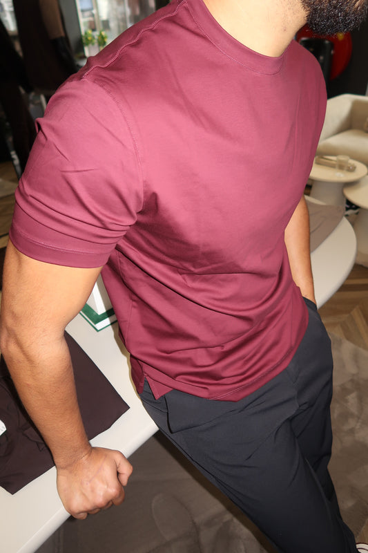 Burgundy Shiny Tshirt