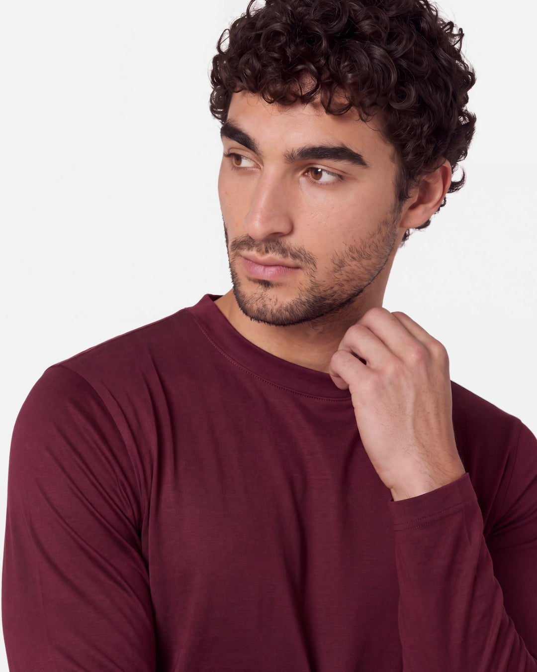 Burgundy Shiny Longsleeve