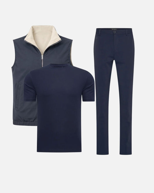 Miio's Triple Navy Reversible Bundle