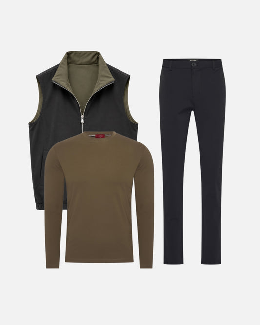 Miio's Reversible Black/Olive Bundle (+ Longsleeve)