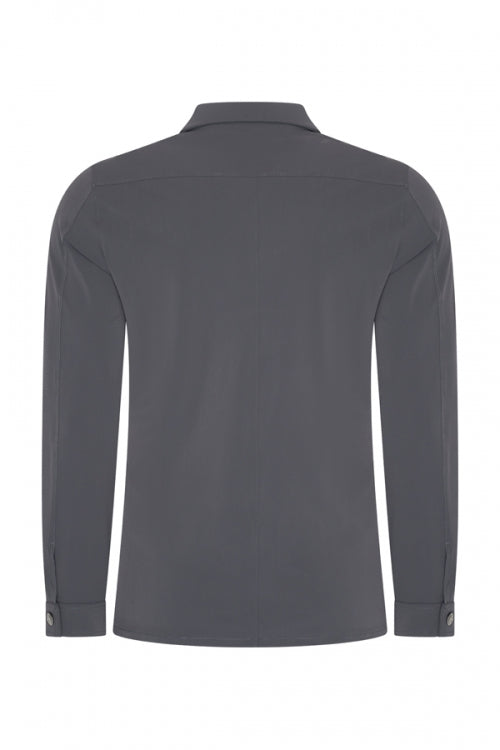 Dark Grey travel flap pocket jacket