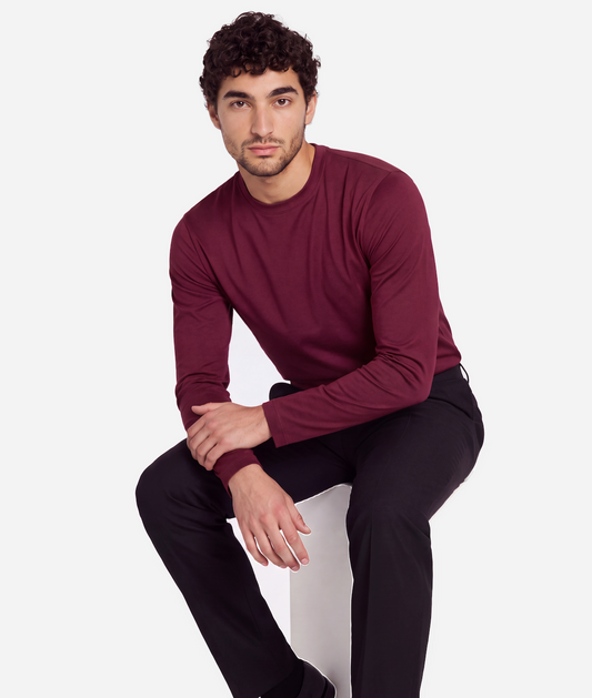Burgundy Shiny Longsleeve