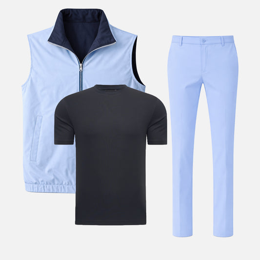 Miio's Reversible Baby Blue /Navy Bundle