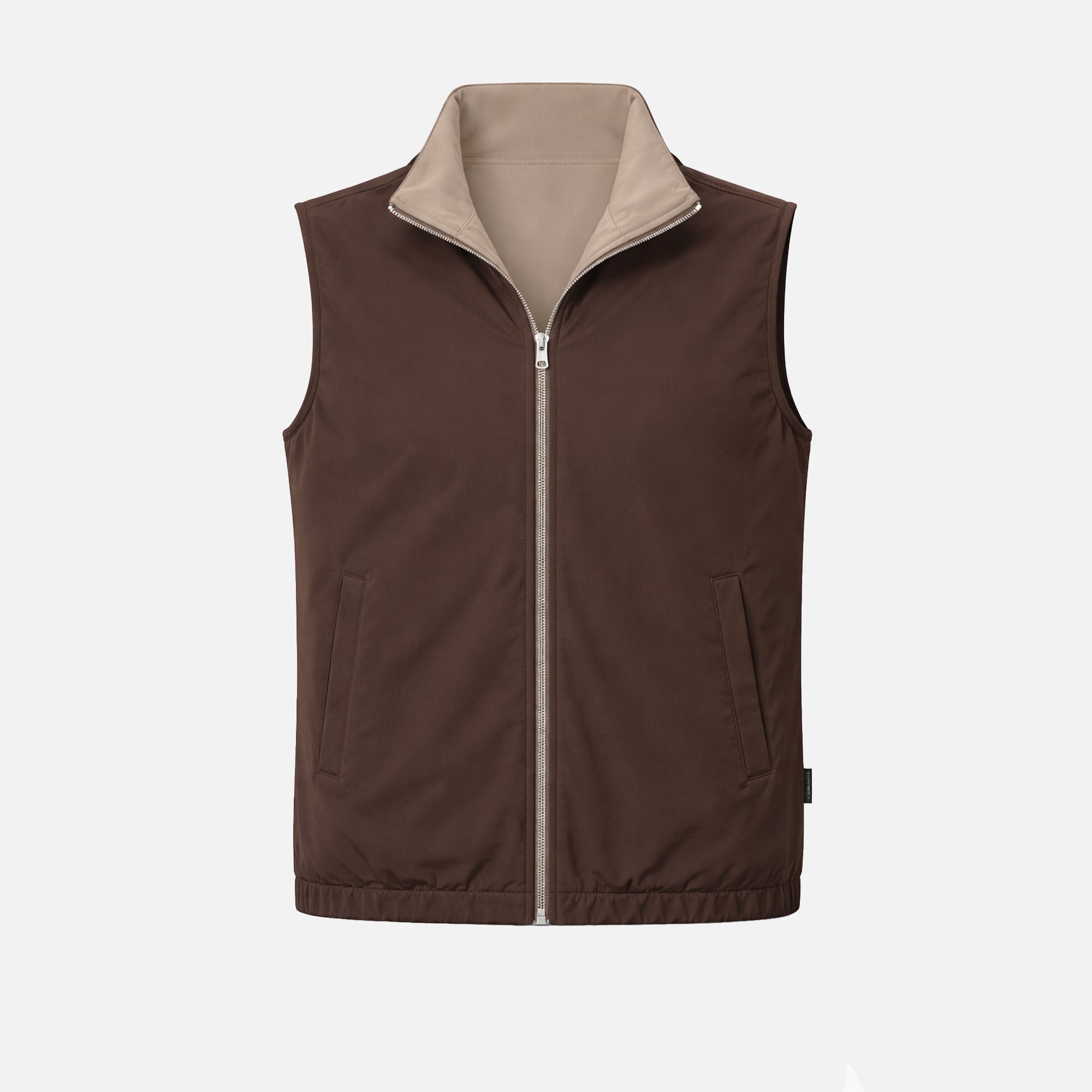Miio's Espresso/Falcon Reversible Travel Gillet – Amado Miio