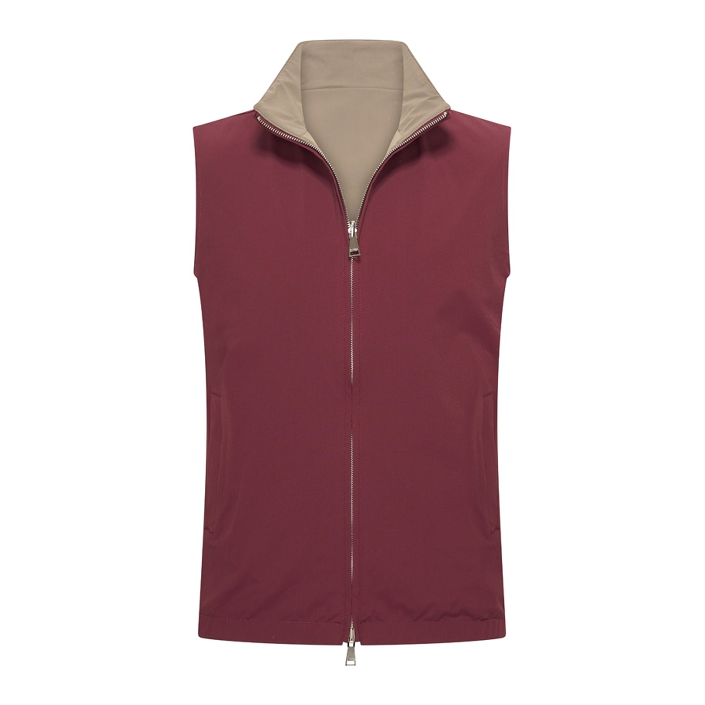 Burgundy/Falcon Reversible Travel Gillet