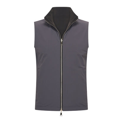Dark Grey/Black Reversible Travel Gillet