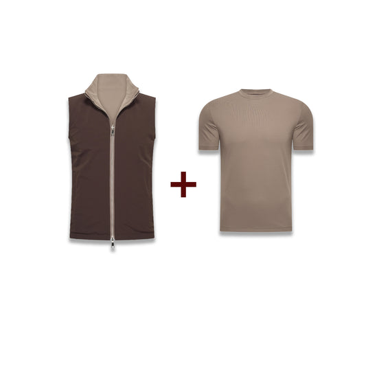 Espresso Reversible Combo + Falcon Shiny T-Shirt