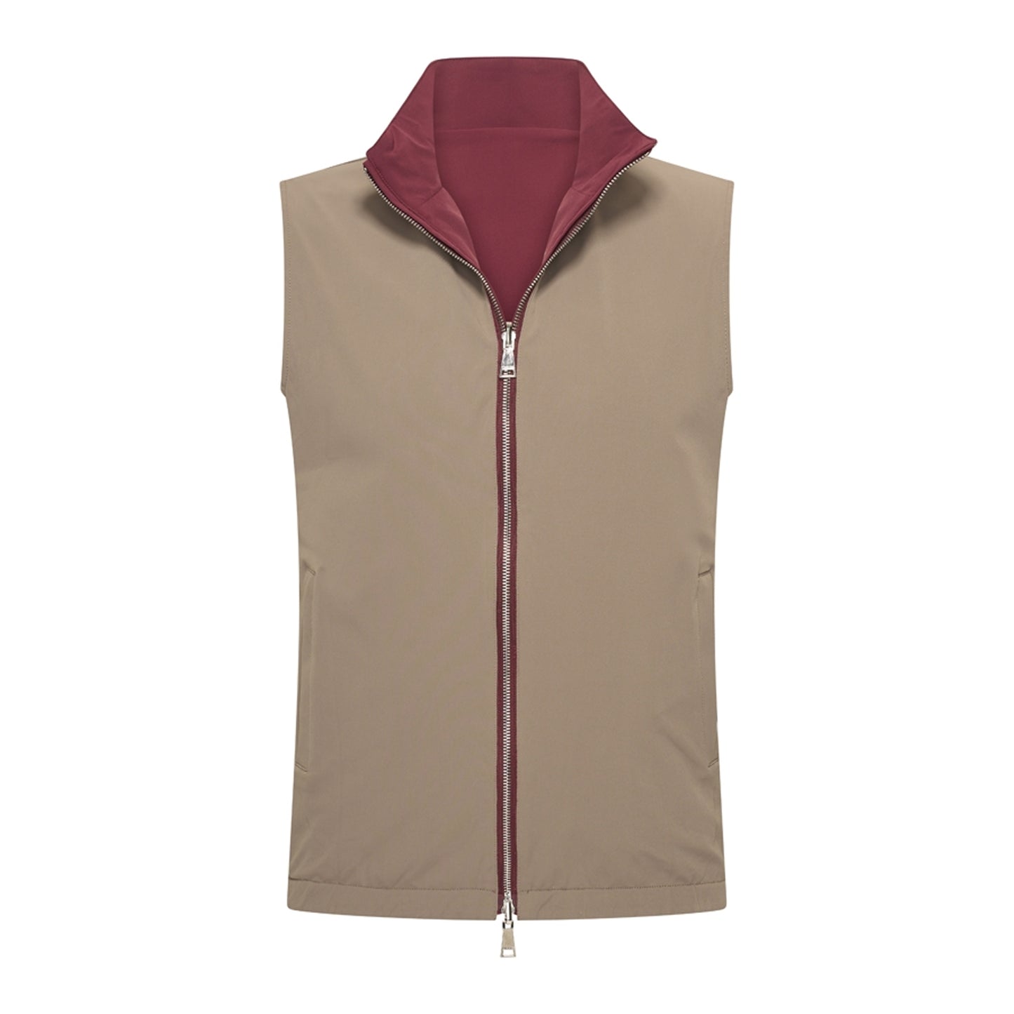 Falcon/Burgundy Reversible Travel Gillet
