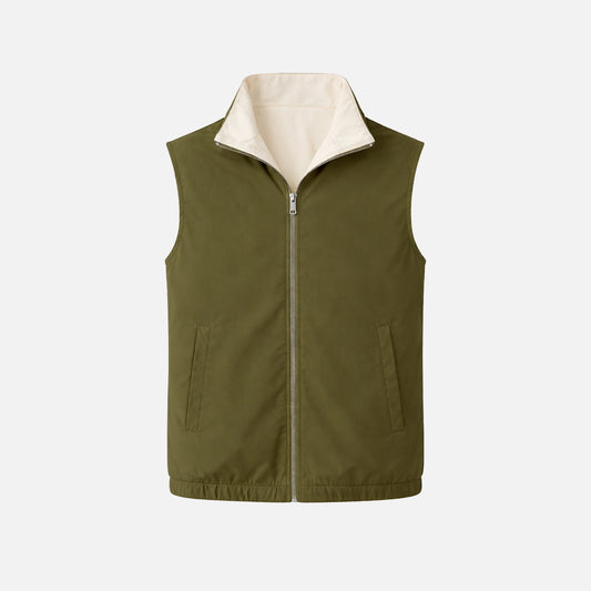 Miio's Olive Green / Kith Reversible Travel Gillet