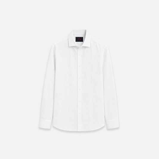 Miio's 100% linen White slim fit shirt