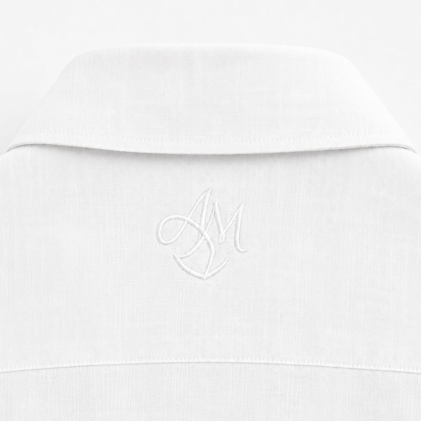 Miio's 100% linen White slim fit shirt