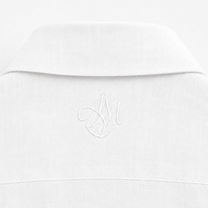 Miio's 100% linen White slim fit shirt