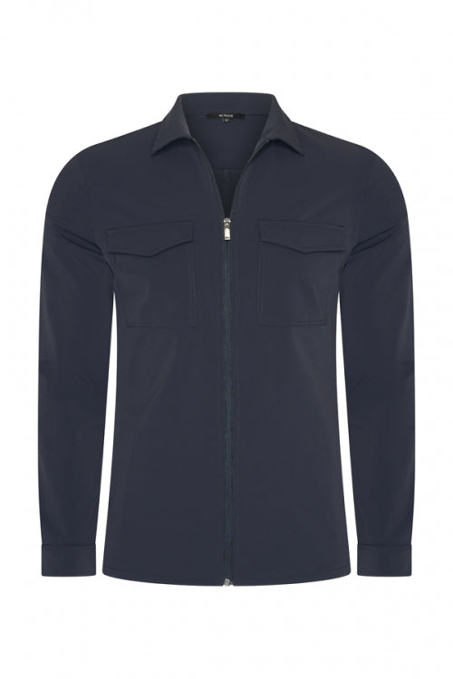 Navy Blue travel flap pocket jacket