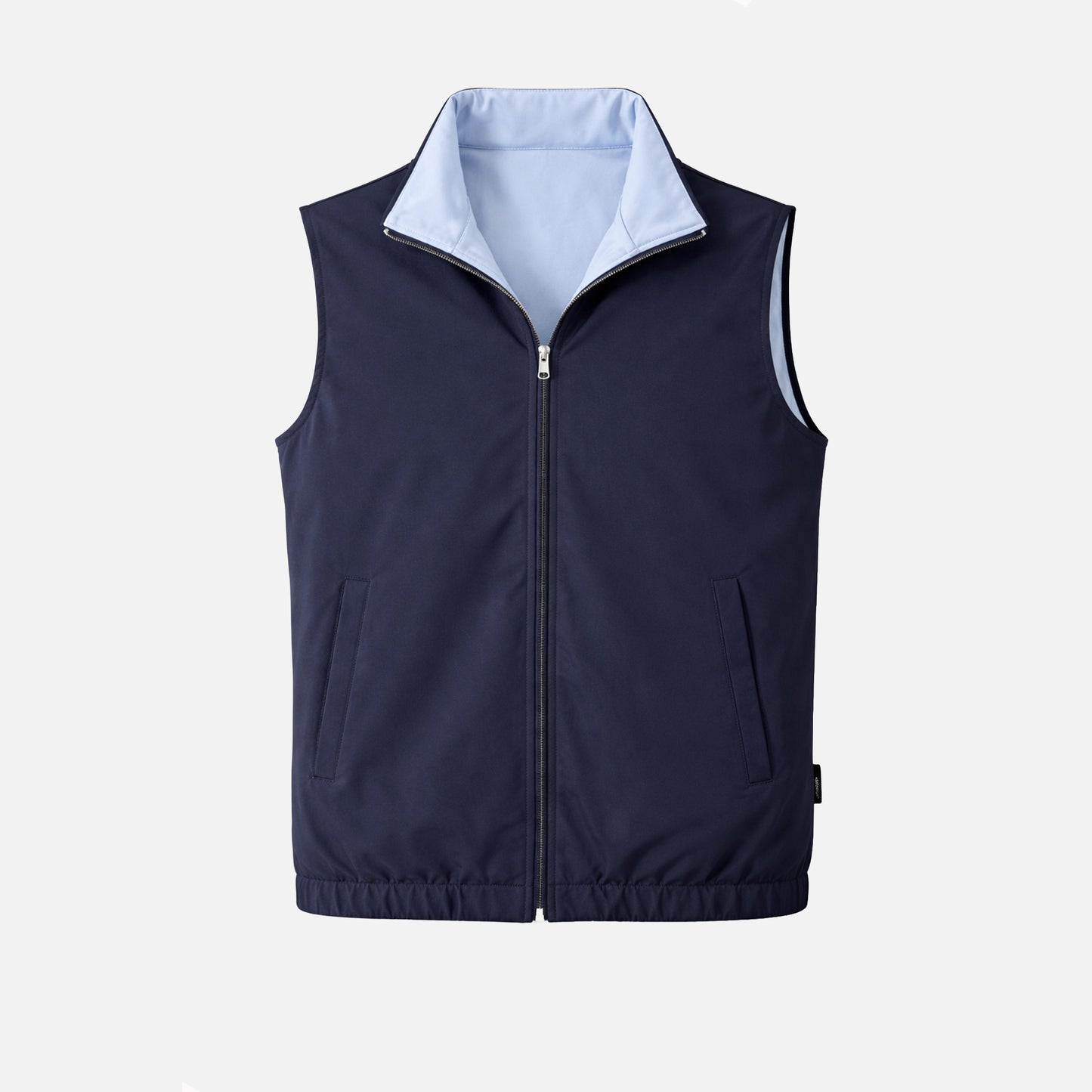 Miio's Navy Blue/Baby Blue Reversible Travel Gillet