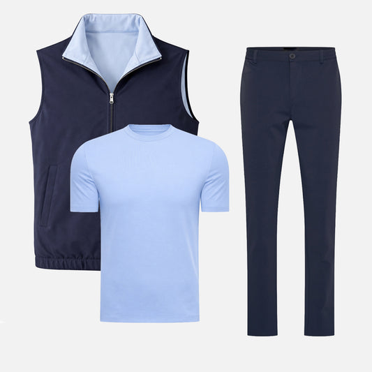 Miio's Reversible Baby Blue/Navy Bundle