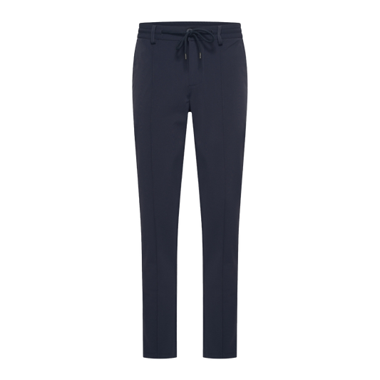 Navy Travel Pantalon Pintuck Seam