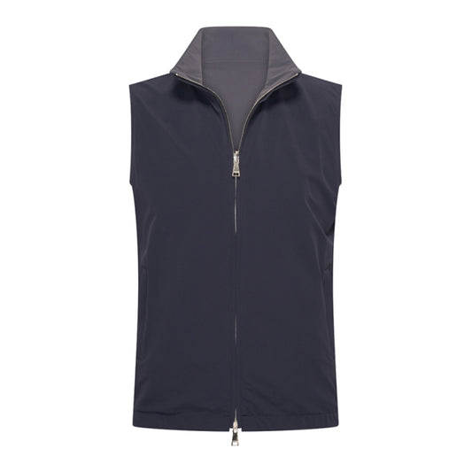Navy/Dark Grey Reversible Travel Gillet