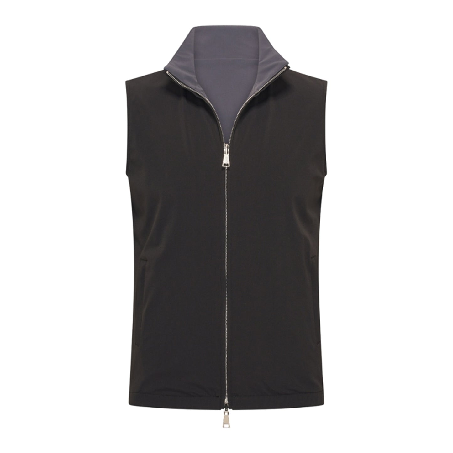 Black/Dark Grey Reversible Travel Gillet
